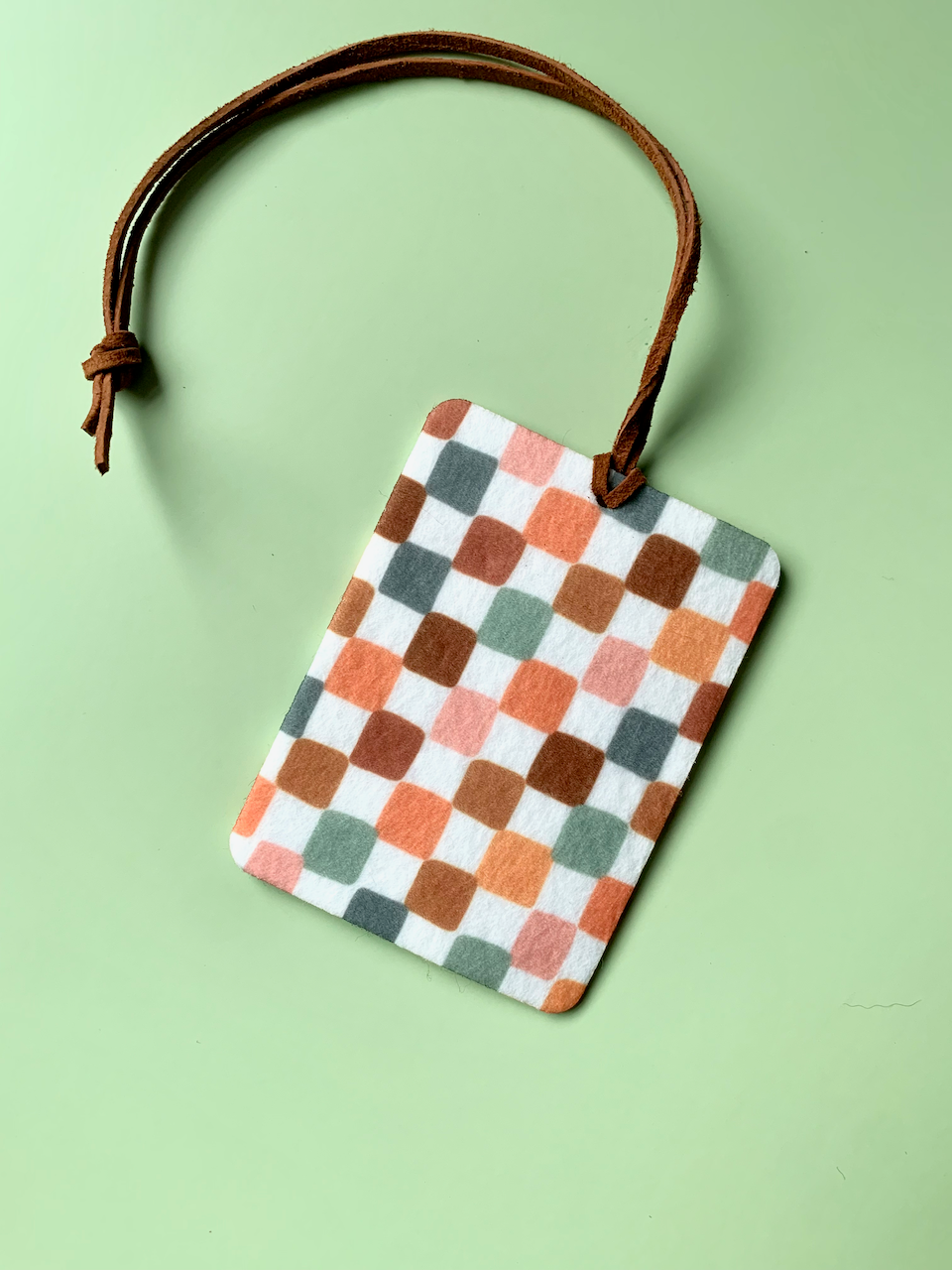Colorful Checkerboard - Air Freshener - Pick Your Scent