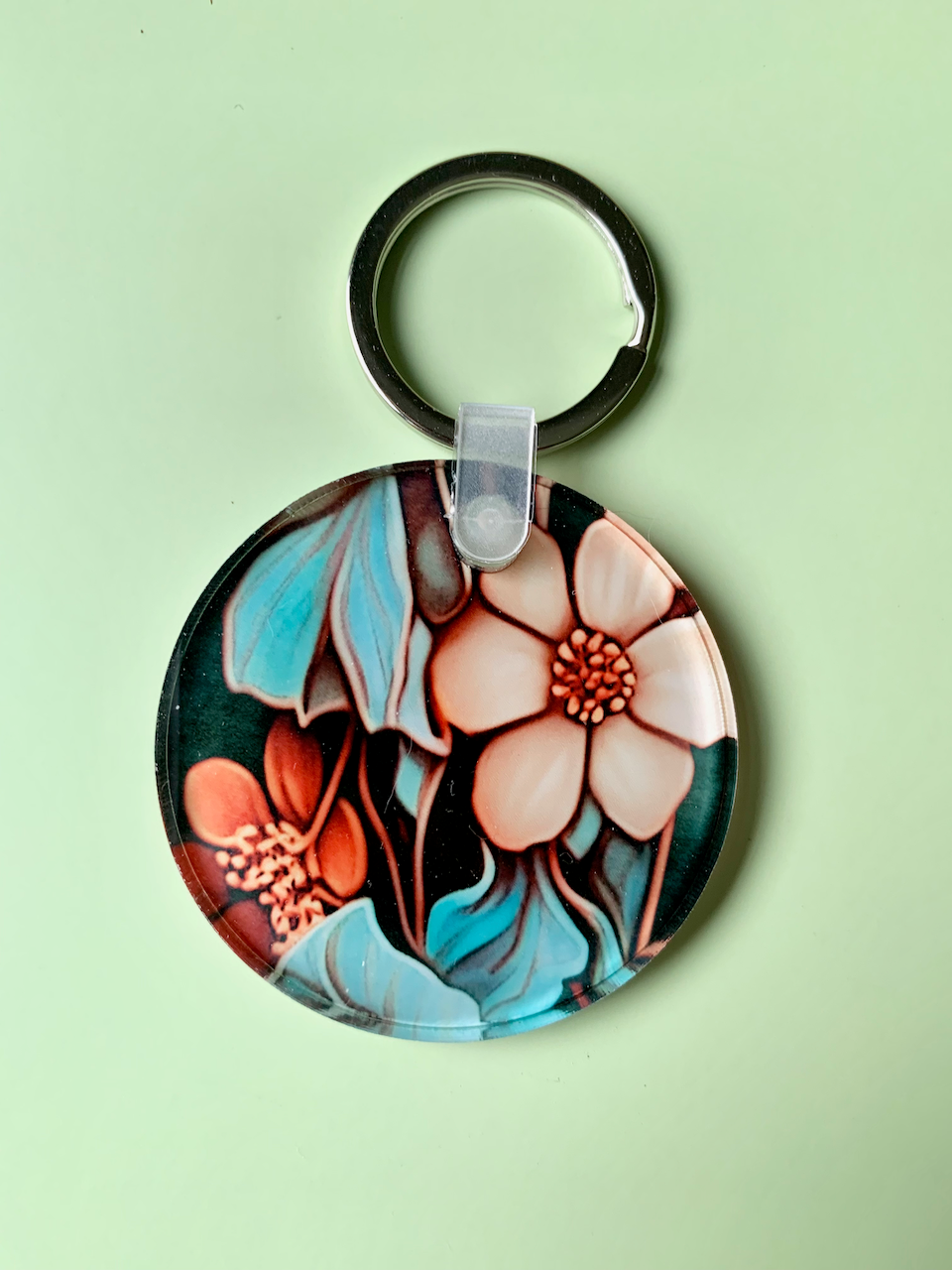 Moody Floral 1 - Acrylic Keychain