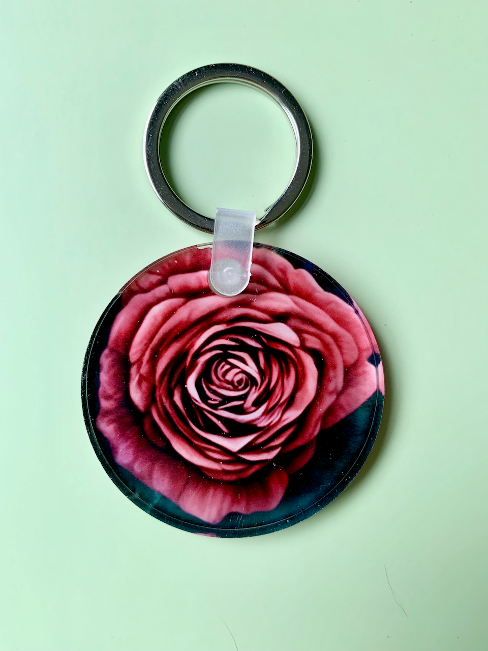 Dark Rose - Acrylic Keychain