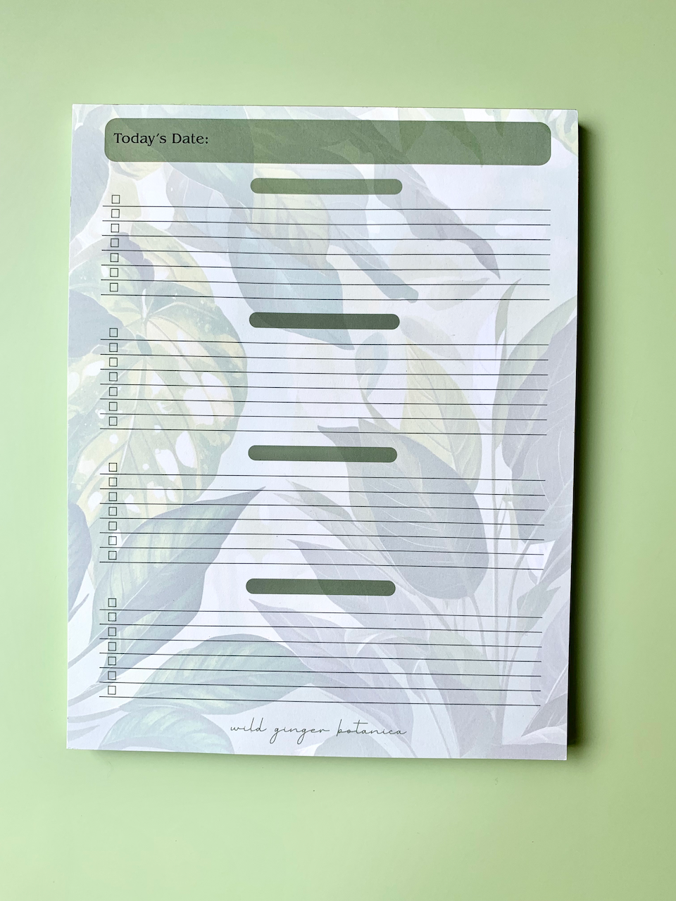 Green Leaves - To-Do List - Notepad