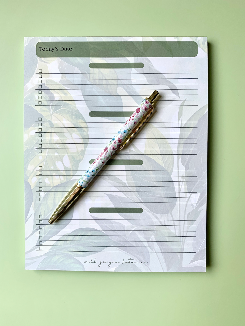 Green Leaves - To-Do List - Notepad