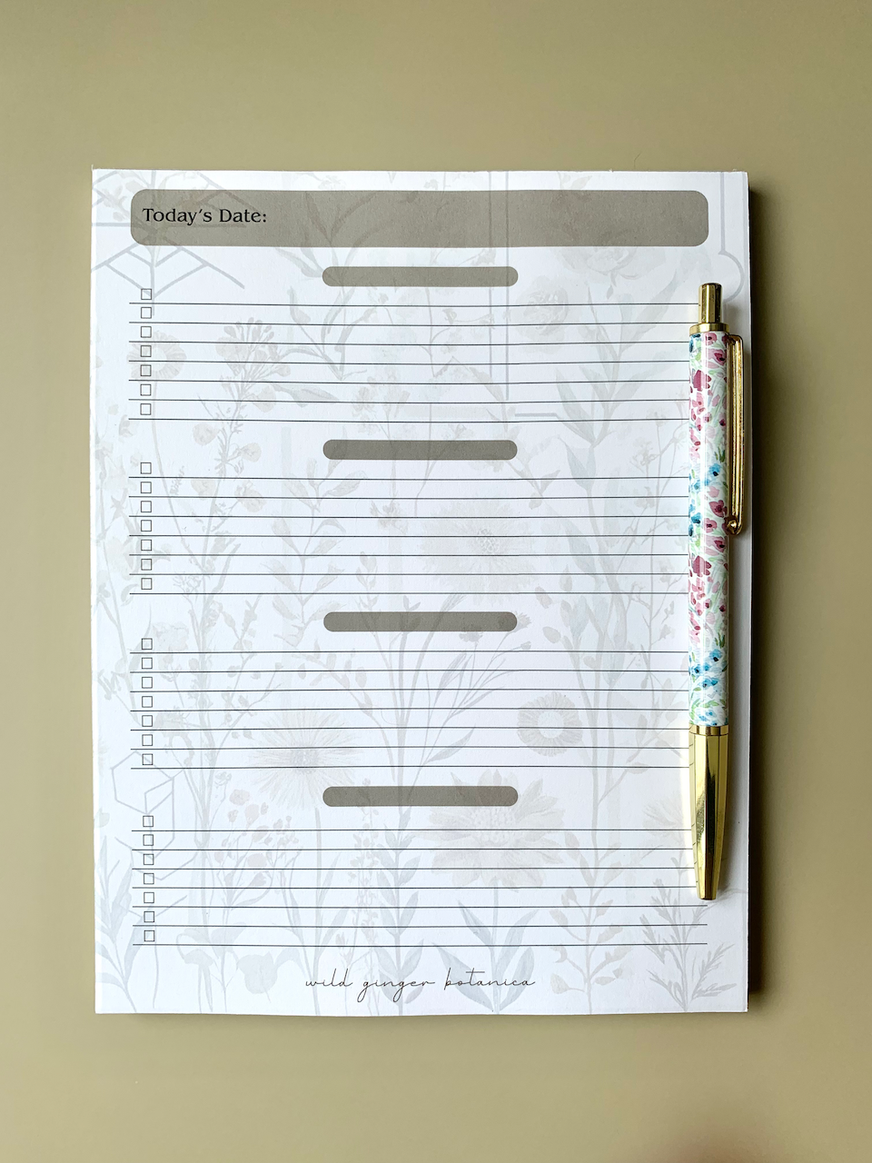 Boho Garden - To-Do List - Notepad
