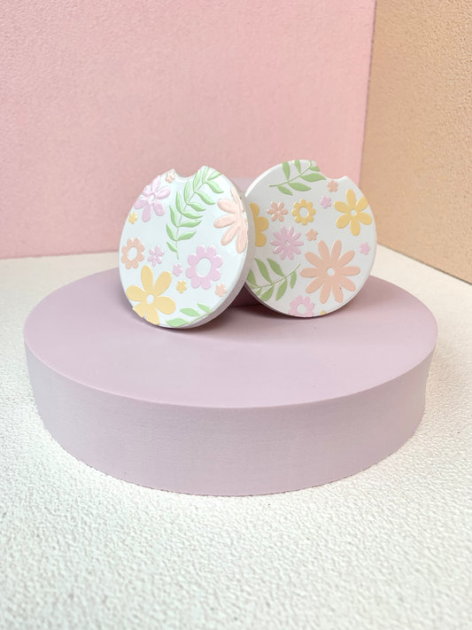 Car Coaster - Pastel Floral