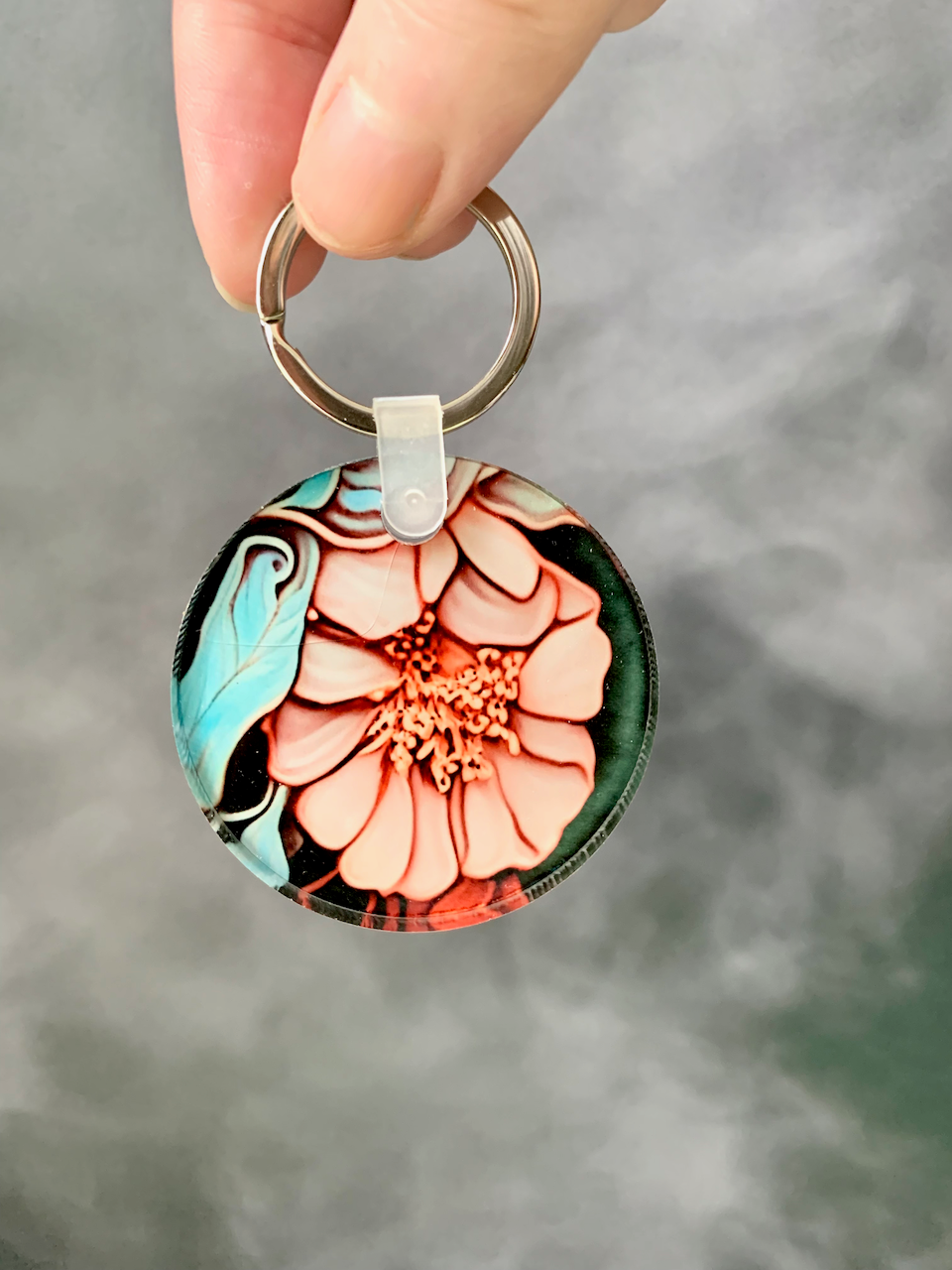 Moody Floral 2 - Acrylic Keychain