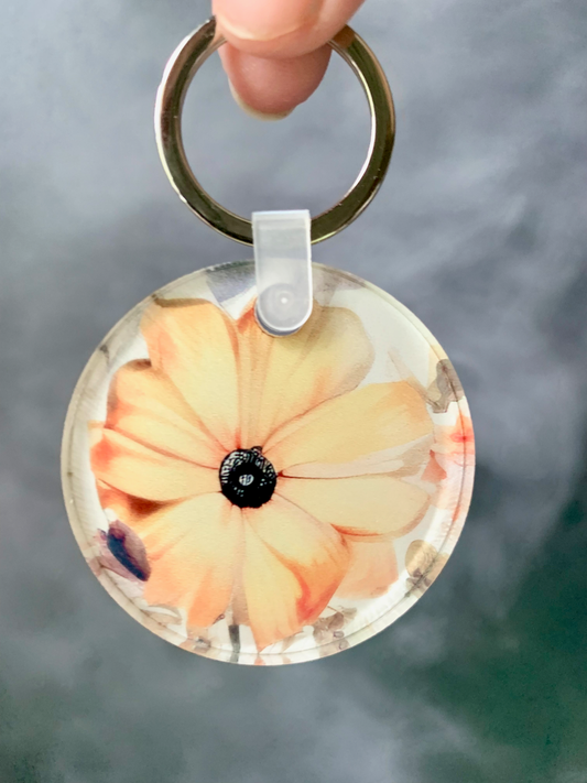 Yellow Flower - Acrylic Keychain