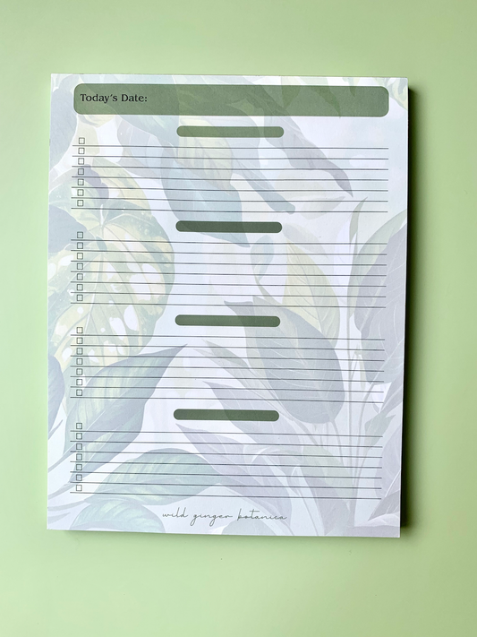 Green Leaves - To-Do List - Notepad