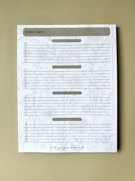 Boho Garden - To-Do List - Notepad